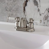 Paris Double-Handle 3-Hole Deck Mount 4-Inch Centerset Bathroom Faucet with Pop-Up Drain