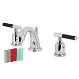 Kaiser Two-Handle 3-Hole Deck Mount Widespread Bathroom Faucet with Pop-Up Drain