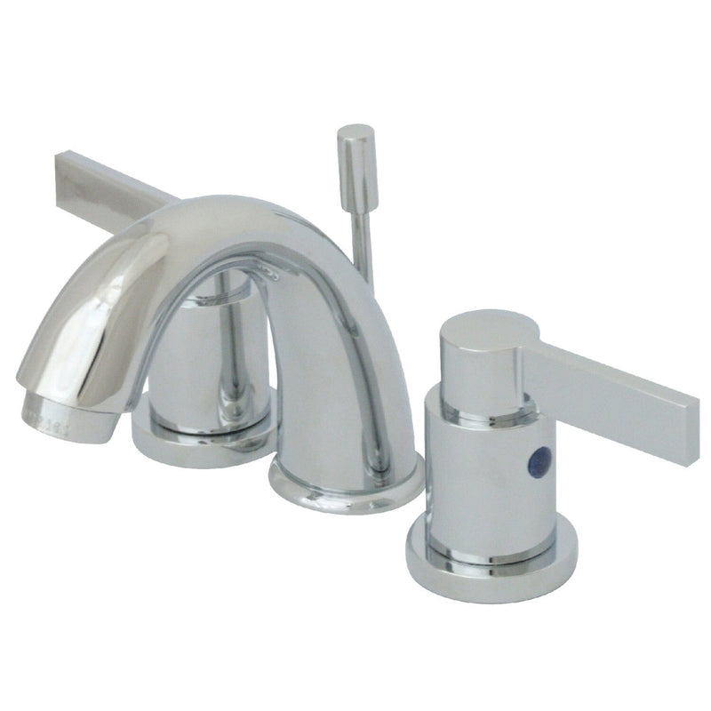 NuvoFusion Two-Handle 3-Hole Deck Mount Widespread Bathroom Faucet with Pop-Up Drain