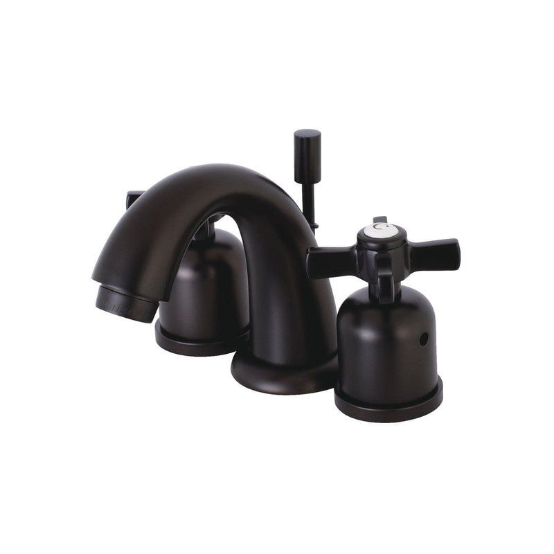 Millennium Two-Handle 3-Hole Deck Mount Widespread Bathroom Faucet with Pop-Up Drain