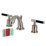 Kaiser Two-Handle 3-Hole Deck Mount Widespread Bathroom Faucet with Pop-Up Drain