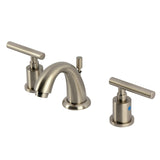 Manhattan Two-Handle 3-Hole Deck Mount Widespread Bathroom Faucet with Retail Pop-Up Drain