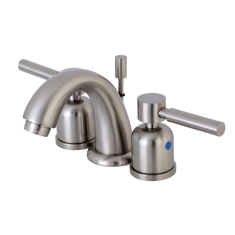 Concord Two-Handle 3-Hole Deck Mount Widespread Bathroom Faucet with Retail Pop-Up Drain