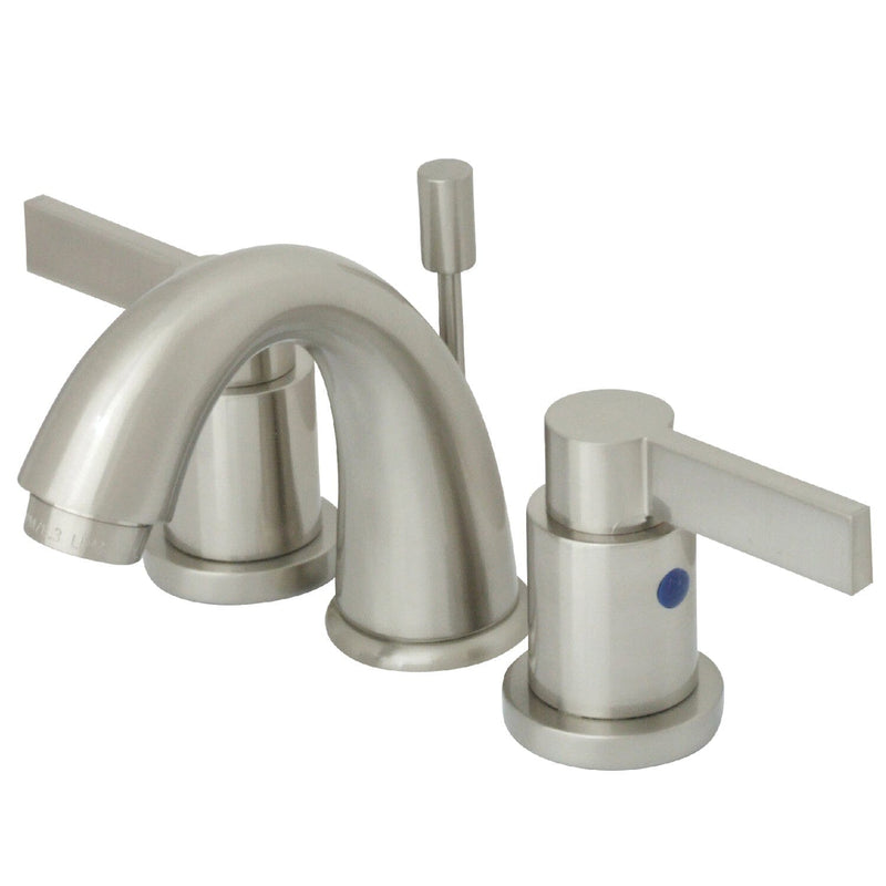 NuvoFusion Two-Handle 3-Hole Deck Mount Widespread Bathroom Faucet with Pop-Up Drain