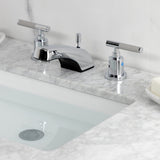 Kaiser Two-Handle 3-Hole Deck Mount Widespread Bathroom Faucet with Retail Pop-Up Drain