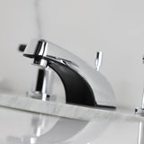 Kaiser Two-Handle 3-Hole Deck Mount Widespread Bathroom Faucet with Retail Pop-Up Drain
