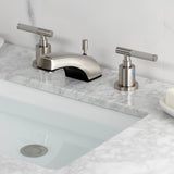 Kaiser Two-Handle 3-Hole Deck Mount Widespread Bathroom Faucet with Retail Pop-Up Drain