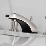Kaiser Two-Handle 3-Hole Deck Mount Widespread Bathroom Faucet with Retail Pop-Up Drain