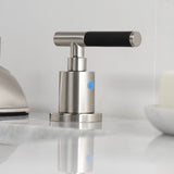 Kaiser Two-Handle 3-Hole Deck Mount Widespread Bathroom Faucet with Retail Pop-Up Drain