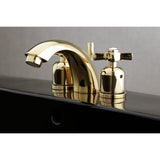 Millennium Two-Handle 3-Hole Deck Mount Mini-Widespread Bathroom Faucet with Pop-Up Drain