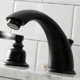 Royale Two-Handle 3-Hole Deck Mount Widespread Bathroom Faucet with Pop-Up Drain