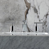 Manhattan Two-Handle 3-Hole Deck Mount Widespread Bathroom Faucet with Retail Pop-Up Drain