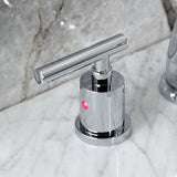 Manhattan Two-Handle 3-Hole Deck Mount Widespread Bathroom Faucet with Retail Pop-Up Drain