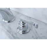 Royale Two-Handle 3-Hole Deck Mount Widespread Bathroom Faucet with Pop-Up Drain