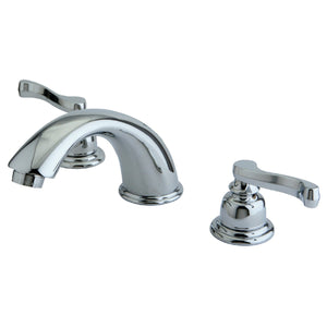 Royale Two-Handle 3-Hole Deck Mount Widespread Bathroom Faucet with Pop-Up Drain