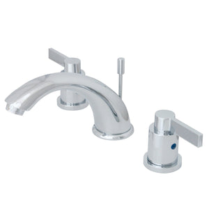 NuvoFusion Two-Handle 3-Hole Deck Mount Widespread Bathroom Faucet with Pop-Up Drain