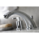 Serena Two-Handle 3-Hole Deck Mount Widespread Bathroom Faucet with Pop-Up Drain