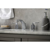 Serena Two-Handle 3-Hole Deck Mount Widespread Bathroom Faucet with Pop-Up Drain