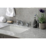 Serena Two-Handle 3-Hole Deck Mount Widespread Bathroom Faucet with Pop-Up Drain