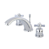 Millennium Two-Handle 3-Hole Deck Mount Widespread Bathroom Faucet with Pop-Up Drain