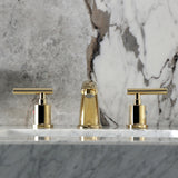 Manhattan Two-Handle 3-Hole Deck Mount Widespread Bathroom Faucet with Retail Pop-Up Drain