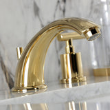 Manhattan Two-Handle 3-Hole Deck Mount Widespread Bathroom Faucet with Retail Pop-Up Drain