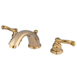 Royale Two-Handle 3-Hole Deck Mount Widespread Bathroom Faucet with Pop-Up Drain