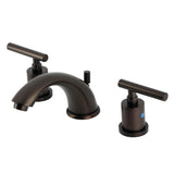 Manhattan Two-Handle 3-Hole Deck Mount Widespread Bathroom Faucet with Retail Pop-Up Drain