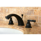 Royale Two-Handle 3-Hole Deck Mount Widespread Bathroom Faucet with Pop-Up Drain