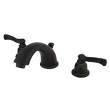 Royale Two-Handle 3-Hole Deck Mount Widespread Bathroom Faucet with Pop-Up Drain