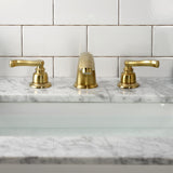 Royale Two-Handle 3-Hole Deck Mount Widespread Bathroom Faucet with Pop-Up Drain