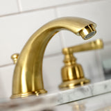 Royale Two-Handle 3-Hole Deck Mount Widespread Bathroom Faucet with Pop-Up Drain