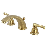 Royale Two-Handle 3-Hole Deck Mount Widespread Bathroom Faucet with Pop-Up Drain