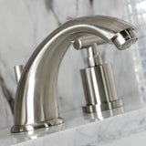 Manhattan Two-Handle 3-Hole Deck Mount Widespread Bathroom Faucet with Retail Pop-Up Drain