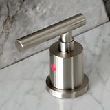 Manhattan Two-Handle 3-Hole Deck Mount Widespread Bathroom Faucet with Retail Pop-Up Drain
