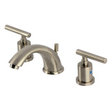 Manhattan Two-Handle 3-Hole Deck Mount Widespread Bathroom Faucet with Retail Pop-Up Drain