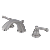 Royale Two-Handle 3-Hole Deck Mount Widespread Bathroom Faucet with Pop-Up Drain