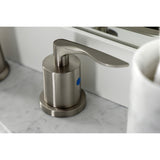 Serena Two-Handle 3-Hole Deck Mount Widespread Bathroom Faucet with Pop-Up Drain