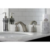Serena Two-Handle 3-Hole Deck Mount Widespread Bathroom Faucet with Pop-Up Drain