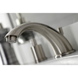 Serena Two-Handle 3-Hole Deck Mount Widespread Bathroom Faucet with Pop-Up Drain