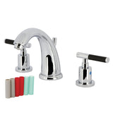 Kaiser Two-Handle 3-Hole Deck Mount Widespread Bathroom Faucet with Pop-Up Drain