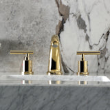 Manhattan Two-Handle 3-Hole Deck Mount Widespread Bathroom Faucet with Retail Pop-Up Drain