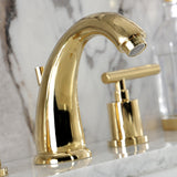 Manhattan Two-Handle 3-Hole Deck Mount Widespread Bathroom Faucet with Retail Pop-Up Drain