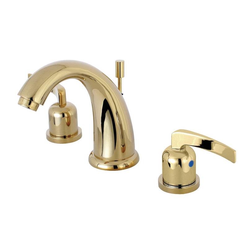 Centurion Two-Handle 3-Hole Deck Mount Widespread Bathroom Faucet with Pop-Up Drain