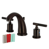 Kaiser Two-Handle 3-Hole Deck Mount Widespread Bathroom Faucet with Pop-Up Drain