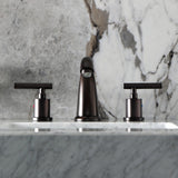 Manhattan Two-Handle 3-Hole Deck Mount Widespread Bathroom Faucet with Retail Pop-Up Drain