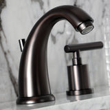 Manhattan Two-Handle 3-Hole Deck Mount Widespread Bathroom Faucet with Retail Pop-Up Drain