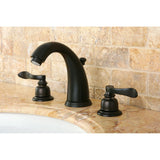 NuWave French Two-Handle 3-Hole Deck Mount Widespread Bathroom Faucet with Pop-Up Drain
