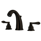 NuWave French Two-Handle 3-Hole Deck Mount Widespread Bathroom Faucet with Pop-Up Drain