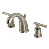 Manhattan Two-Handle 3-Hole Deck Mount Widespread Bathroom Faucet with Retail Pop-Up Drain